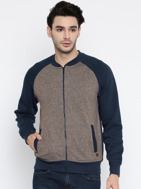 

Roadster Men Brown Solid Sweatshirt