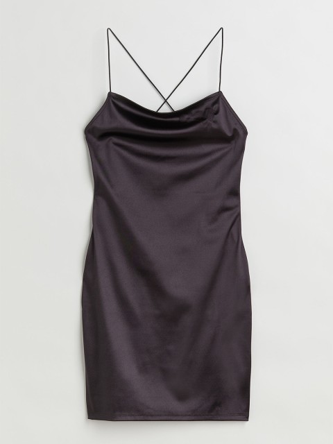 

H&M Black Open-backed Bodycon Dress