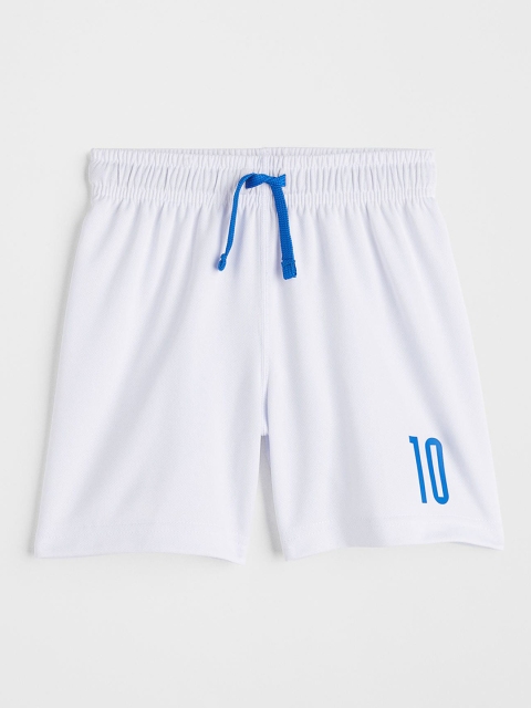 

H&M Girls White Typography Printed Sports Shorts