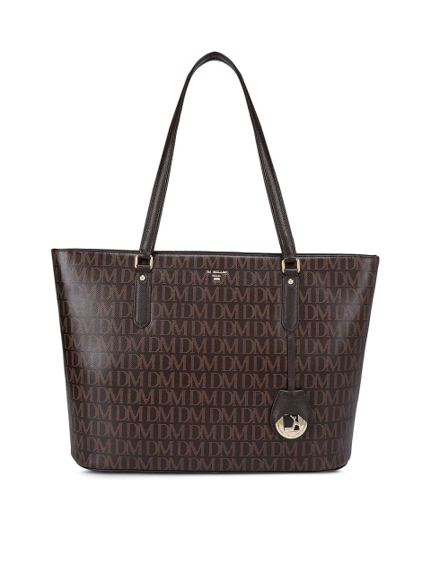 

Da Milano Women Brown Printed Leather Oversized Structured Shoulder Bag