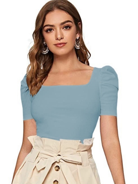 

Dream Beauty Fashion Green Square Neck Top