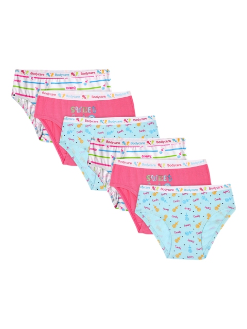 

Bodycare Kids Girls Pack Of 6 Assorted Cotton Hipster Briefs