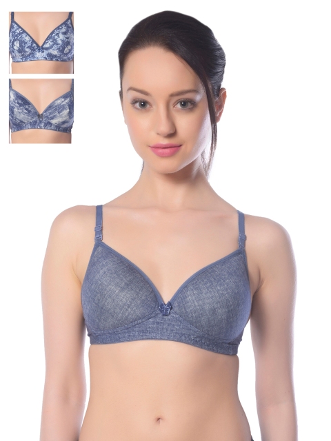 

Lady Lyka Pack Of 3 T-Shirt Bras, Blue