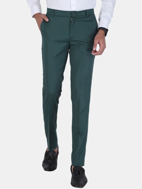 

UNCRAZY Men Olive Green Urban Slim Fit Trousers