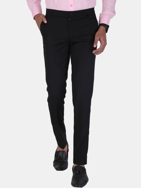 

UNCRAZY Men Black Urban Slim Fit Formal Trouser