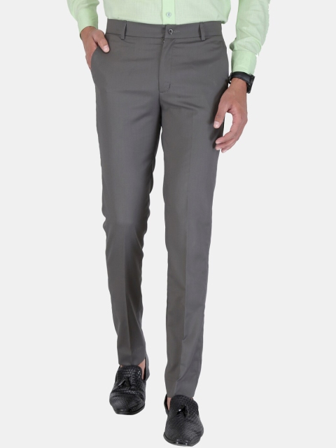 

UNCRAZY Men Grey Urban Slim Fit Formal Trousers