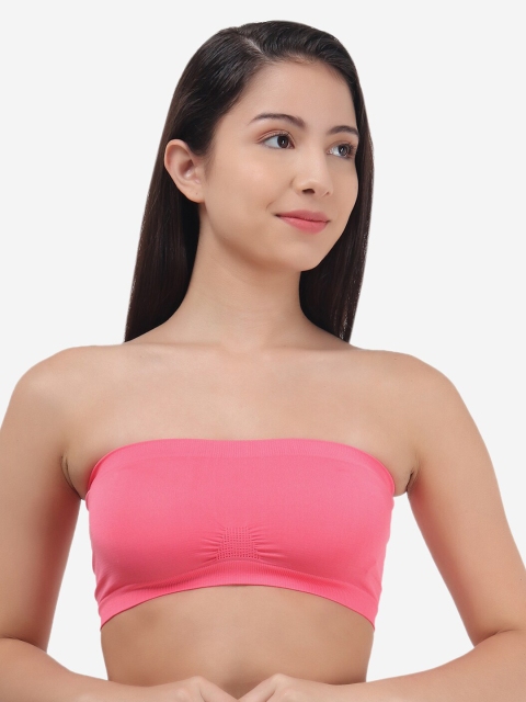 

Evalona Women Pink Bandeau Bra