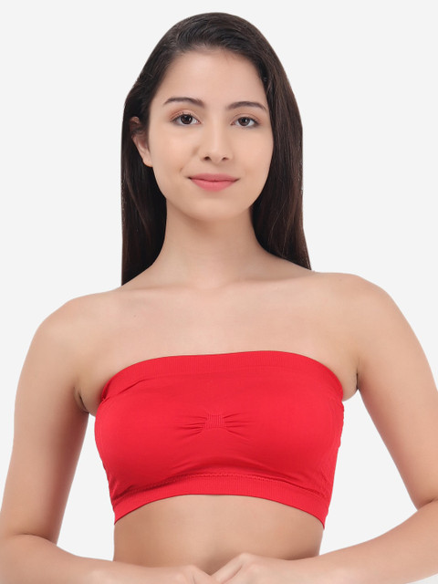 

Evalona Women Red Bandeau Bra
