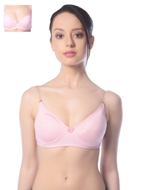 

Lady Lyka Pack Of 2 Pink T-Shirt Bras
