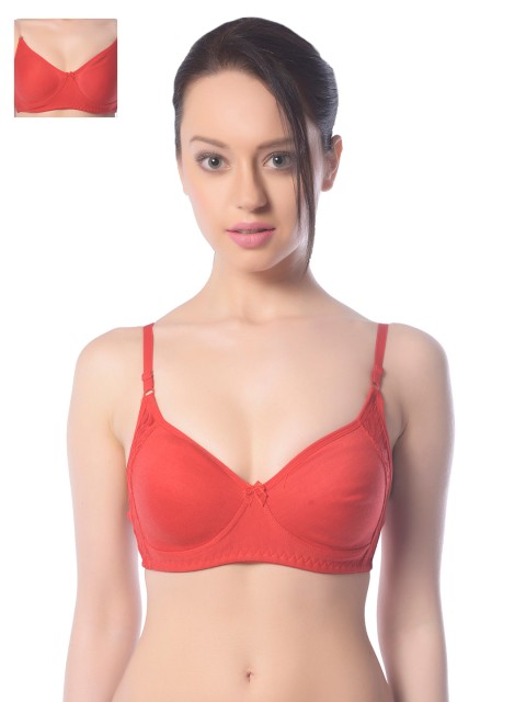

Lady Lyka Pack Of 2 Red T-Shirt Bras