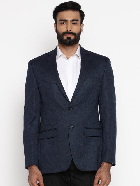 

Park Avenue Blue Single-Breasted Blazer
