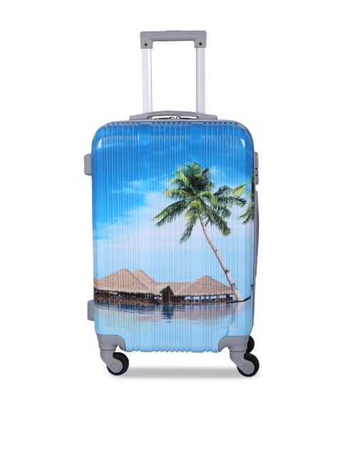 

Polo Class Blue Printed Hard Sided Trolley Suit Case