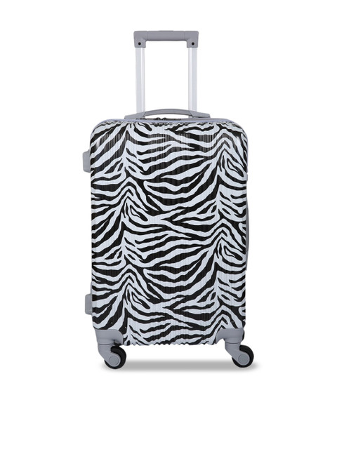

Polo Class Black & White Printed Hard Sided Trolley Suit Case
