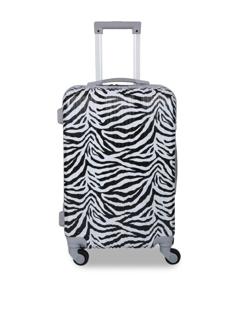 

Polo Class White & Black Printed Cabin Trolley Bag