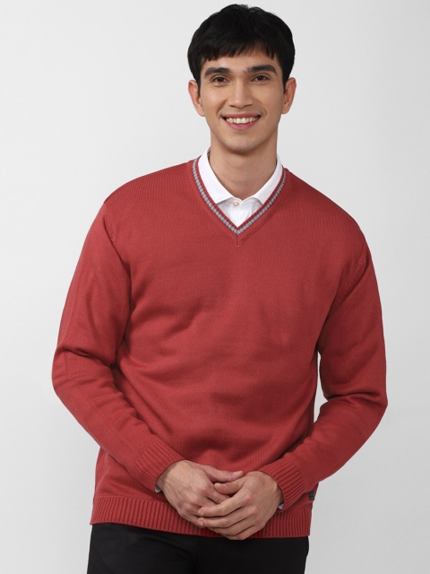 

Peter England Casuals Men Red Pullover