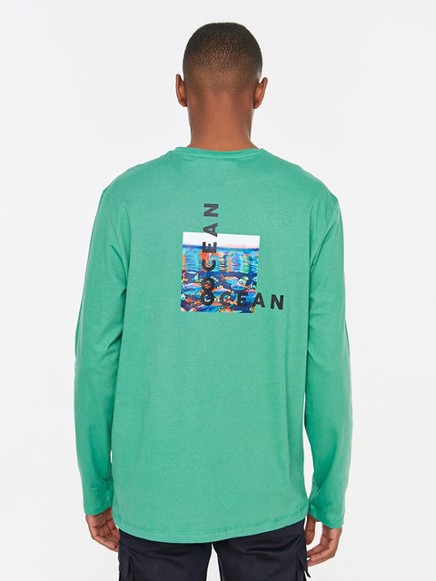 

Trendyol Men Green Printed T-shirt