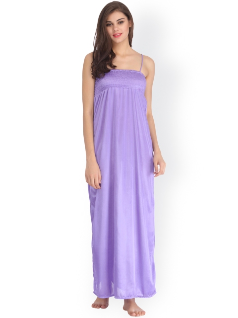 

Clovia Purple Maxi Nightdress NS0700P12