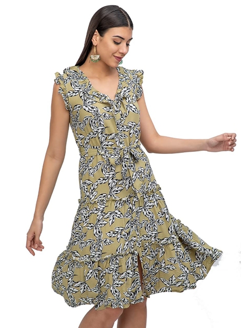 

Athah Green Floral Printed Dress
