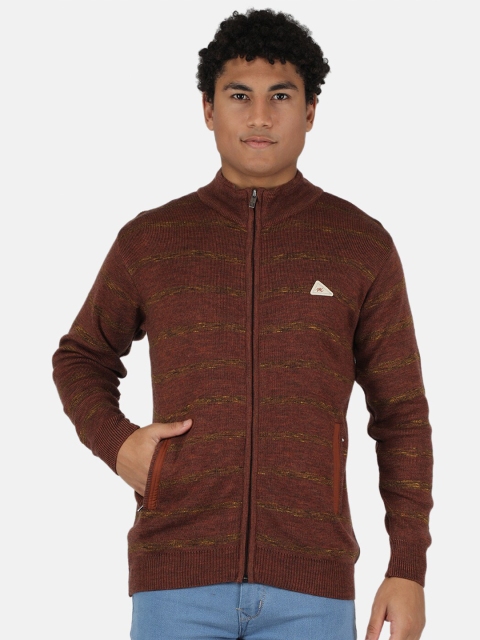 

Monte Carlo Men Brown Self Design Pullover
