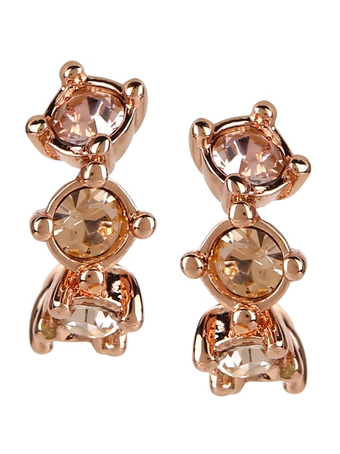 

Ted Baker Women Gold-Plated & Pink Contemporary Studs Earrings