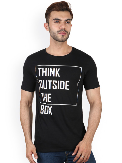 

Undercolors of Benetton Men Black Printed Round Neck T-shirt