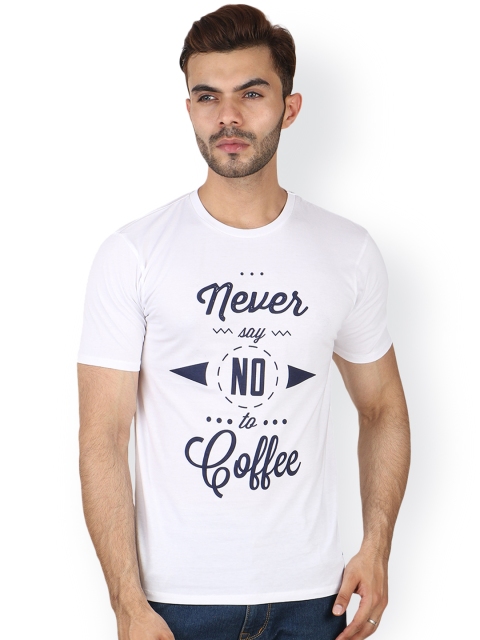 

Undercolors of Benetton Men White Printed Round Neck T-shirt