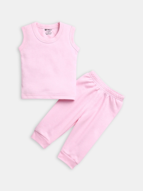 

Hopscotch Girls Pink Solid Cotton Thermal Set