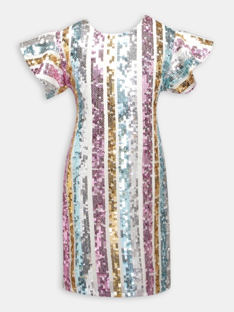 

Hopscotch Blue Sequin Embellished Bodycon Dress