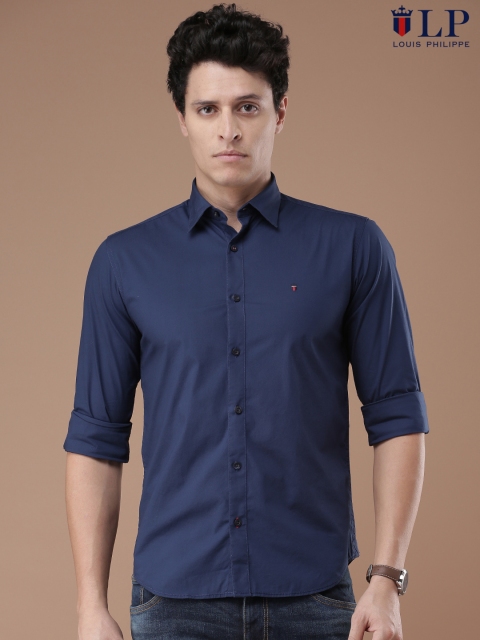 

Louis Philippe Sport Men Navy Union Slim Fit Casual Shirt, Navy blue