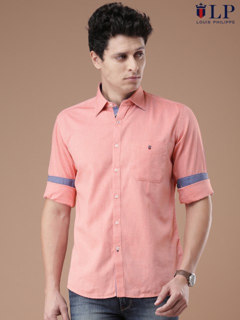 

Louis Philippe Sport Men Red Tailored Fit Solid Casual Shirt