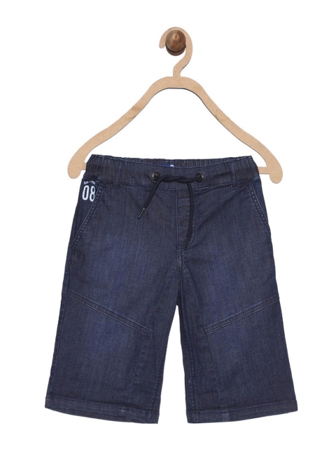 

612League Boys Blue Washed Denim Shorts