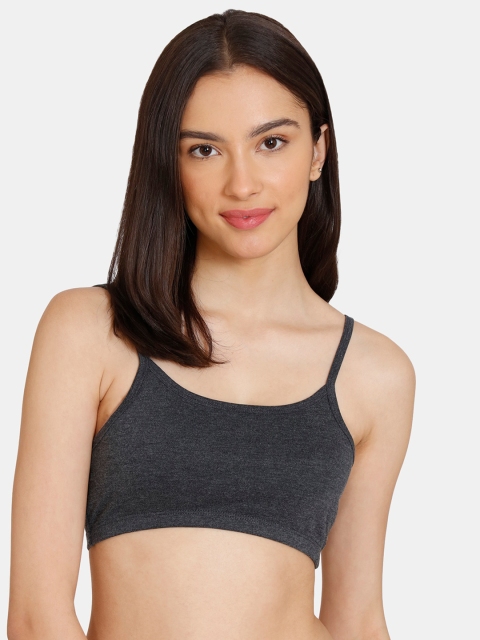 

Rosaline by Zivame Black Non Padded & Non Wired Solid Bandeau Bra