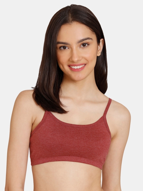 

Rosaline by Zivame Girls Red Seamless Bralette Bra