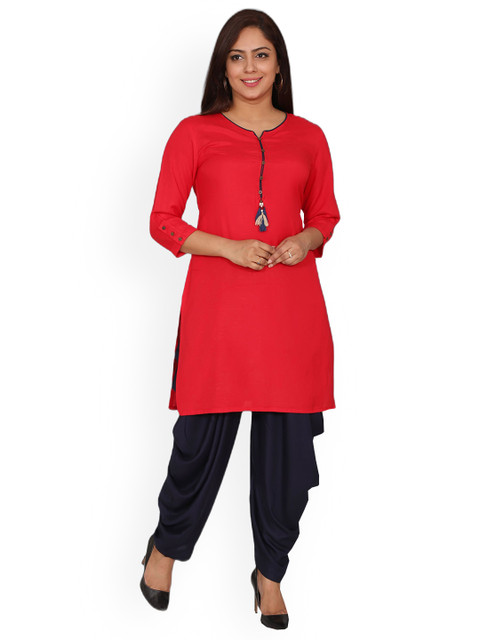 

SUTI Women Rose Solid A-Line Kurta