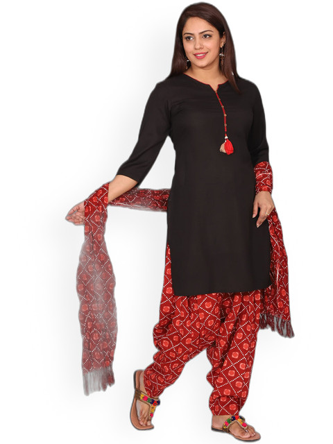 

SUTI Women Black Thread Work Kurta