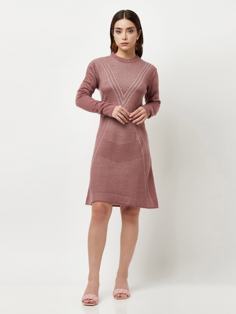 

Knitstudio Rose Woolen A-Line Dress