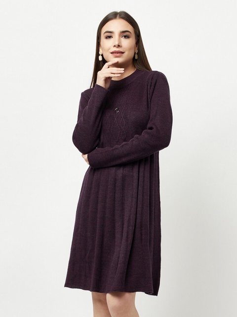 

Knitstudio Purple Woolen Sweater Dress