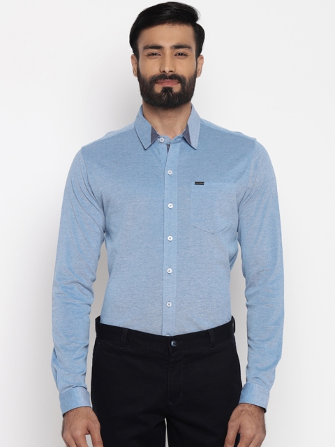 

Park Avenue Men Blue Slim Fit Solid Formal Shirt