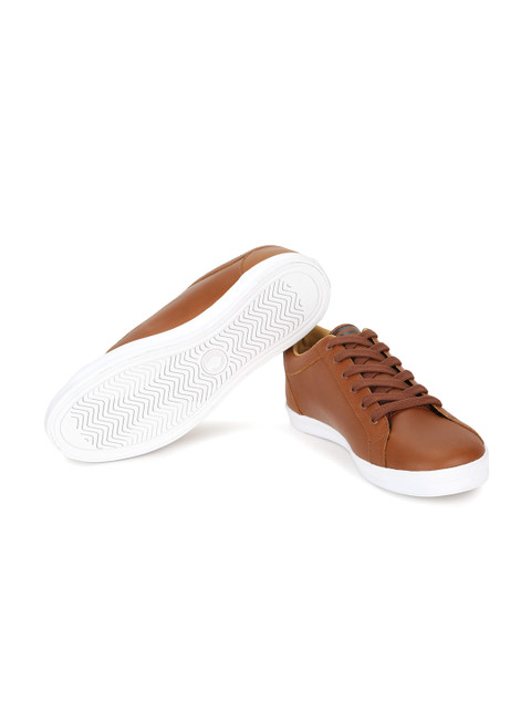 

Fred Perry Men Brown Leather Sneakers