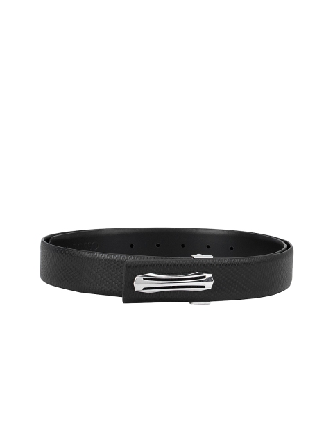 

ROSSO BRUNELLO Men Black Leather Belt