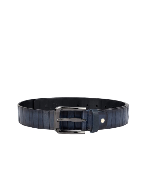 

ROSSO BRUNELLO Men Blue Striped Belt