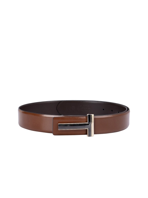 

ROSSO BRUNELLO Men Brown Leather Formal Belt