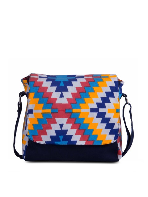 

Vivinkaa Blue Printed Sling Bag