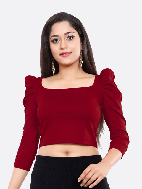 

LONDON BELLY Women Maroon Crop Top
