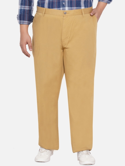 

Santonio Men Khaki Relaxed Easy Wash Trousers