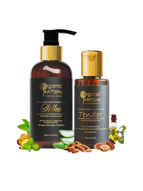 

Organic Affaire Set Of 2 Black Aloe Vera Shampoo & Baby Body Oil 300ml