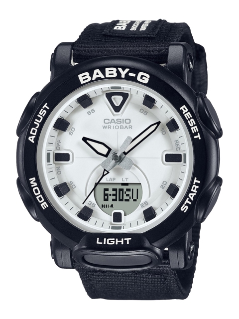 

CASIO Women White Dial & Black Straps Analogue and Digital Watch B226