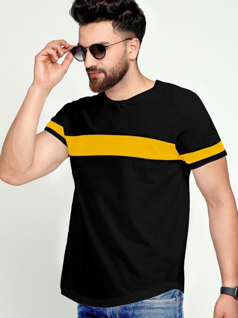 

AUSK Men Black T-shirt with Mask