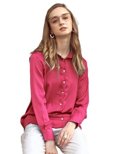 

NEOFAA Women Pink Casual Shirt