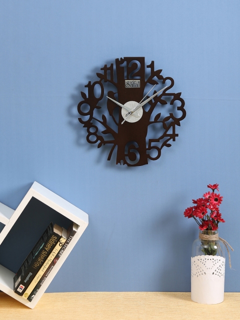 

Safal Brown Dial Asymmetric 30 cm Wooden Analogue Wall Clock